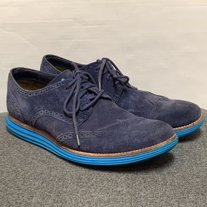 Cole Haan Grand Zero Blue Suede Sneaker 11.5